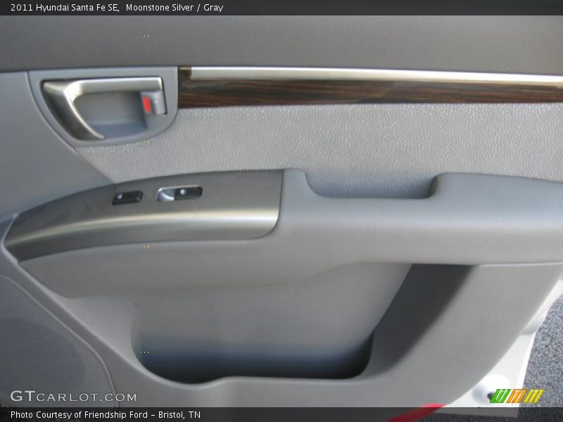 Moonstone Silver / Gray 2011 Hyundai Santa Fe SE