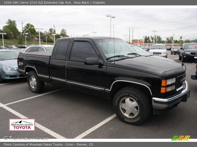 Onyx Black / Graphite 1999 GMC Sierra 1500 SLE Extended Cab 4x4