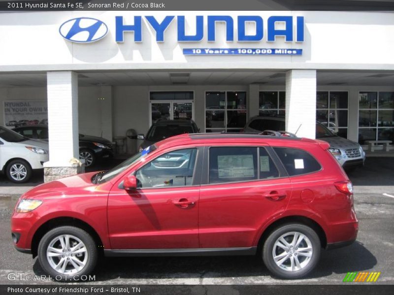  2011 Santa Fe SE Sonoran Red