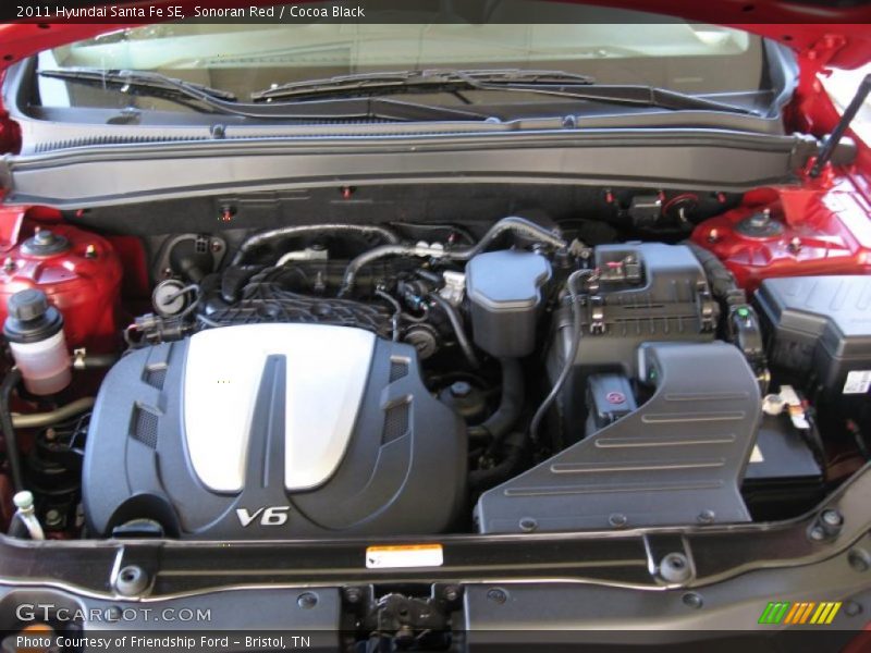  2011 Santa Fe SE Engine - 3.5 Liter DOHC 24-Valve VVT V6