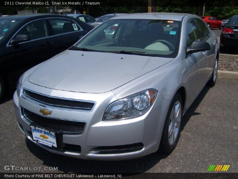 Silver Ice Metallic / Titanium 2011 Chevrolet Malibu LS
