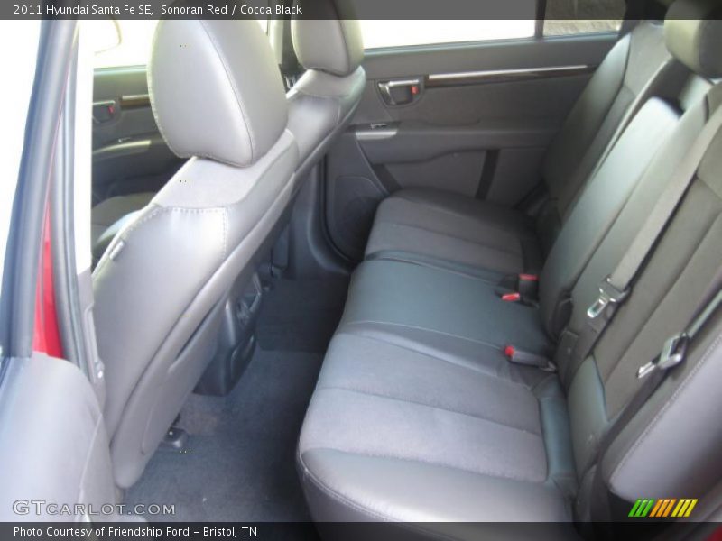 Sonoran Red / Cocoa Black 2011 Hyundai Santa Fe SE