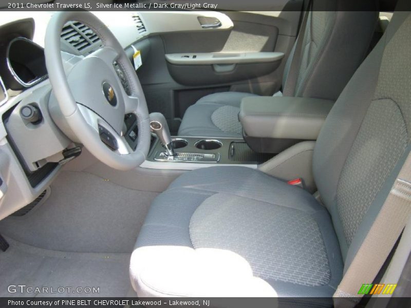 Silver Ice Metallic / Dark Gray/Light Gray 2011 Chevrolet Traverse LS