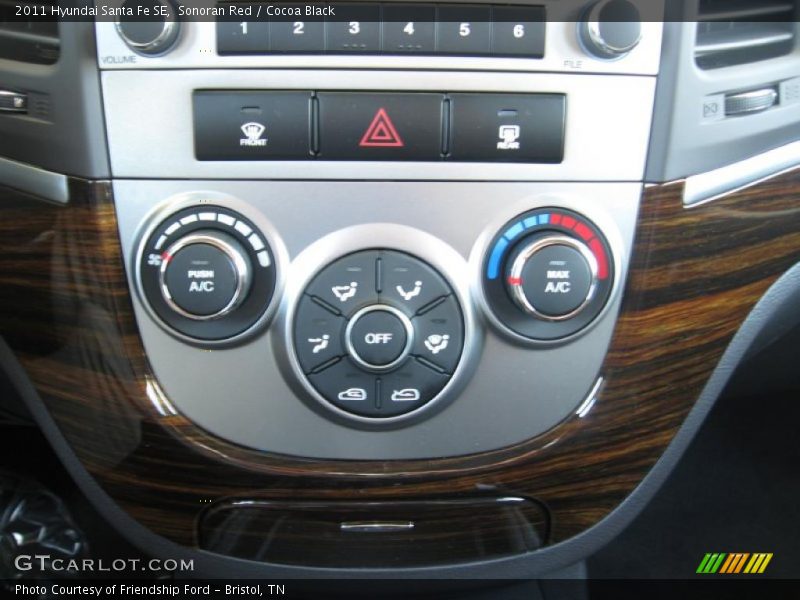 Controls of 2011 Santa Fe SE