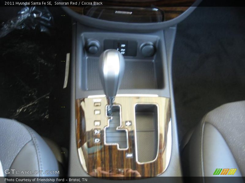 Sonoran Red / Cocoa Black 2011 Hyundai Santa Fe SE