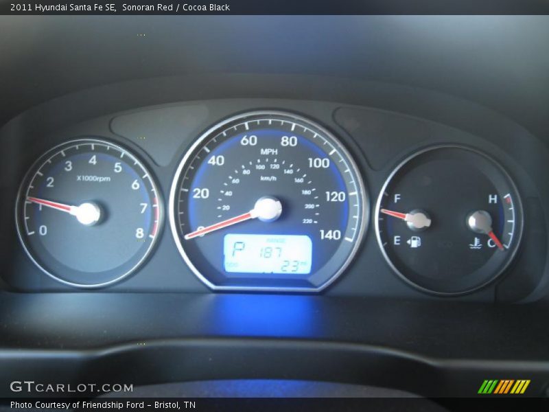  2011 Santa Fe SE SE Gauges