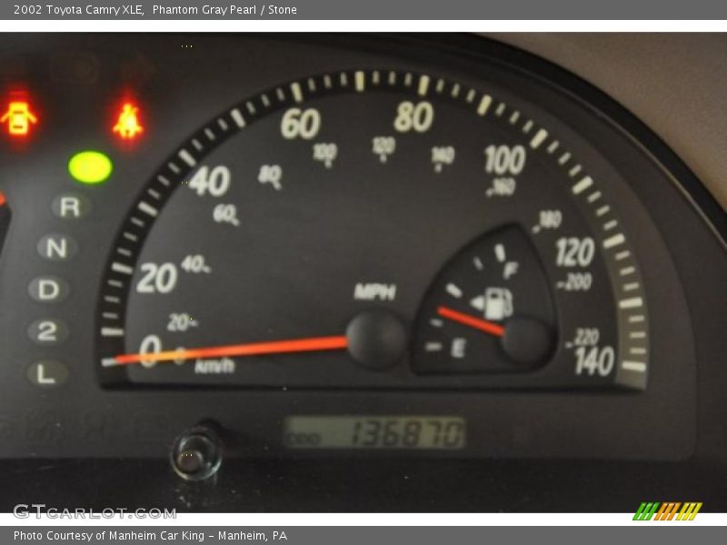 Phantom Gray Pearl / Stone 2002 Toyota Camry XLE