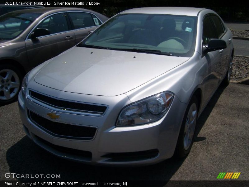 Silver Ice Metallic / Ebony 2011 Chevrolet Malibu LS
