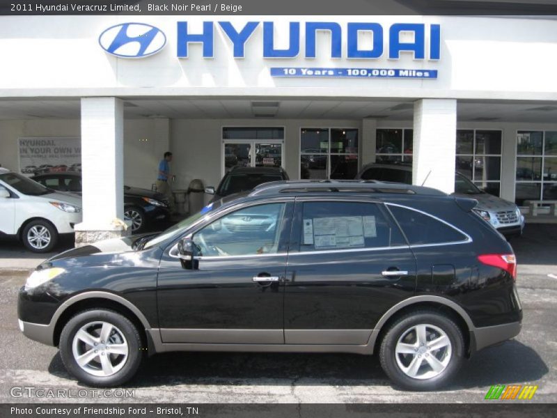 Black Noir Pearl / Beige 2011 Hyundai Veracruz Limited