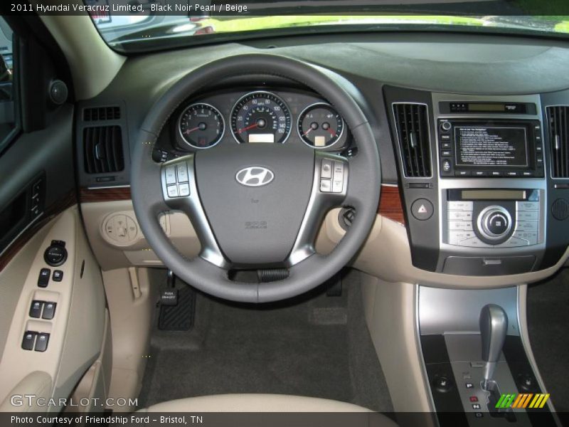 Black Noir Pearl / Beige 2011 Hyundai Veracruz Limited