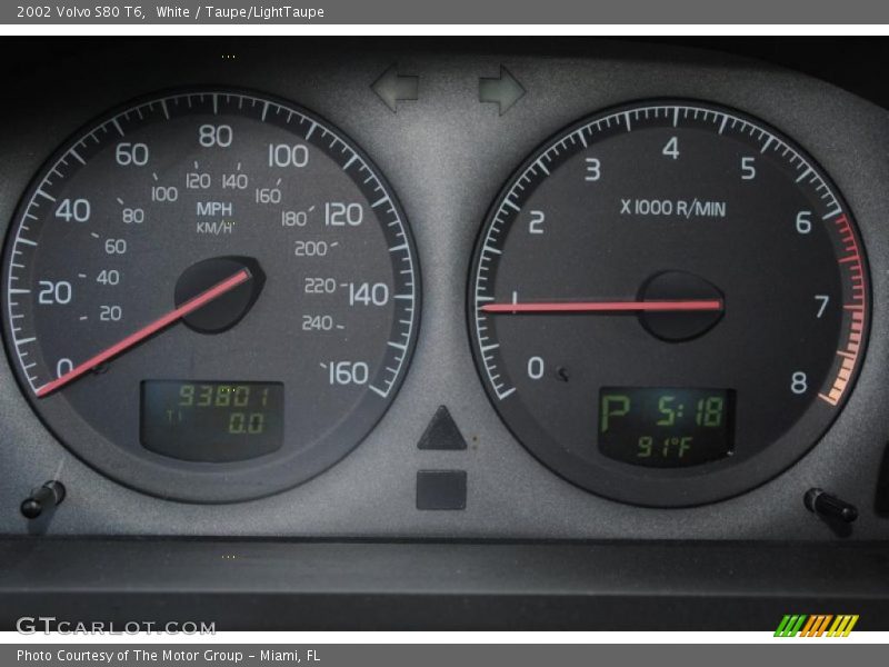  2002 S80 T6 T6 Gauges