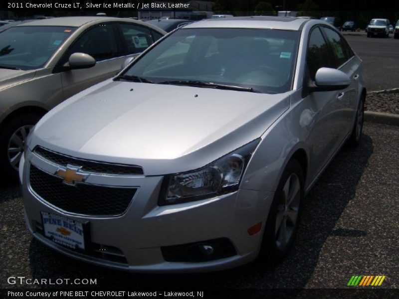 Silver Ice Metallic / Jet Black Leather 2011 Chevrolet Cruze LT