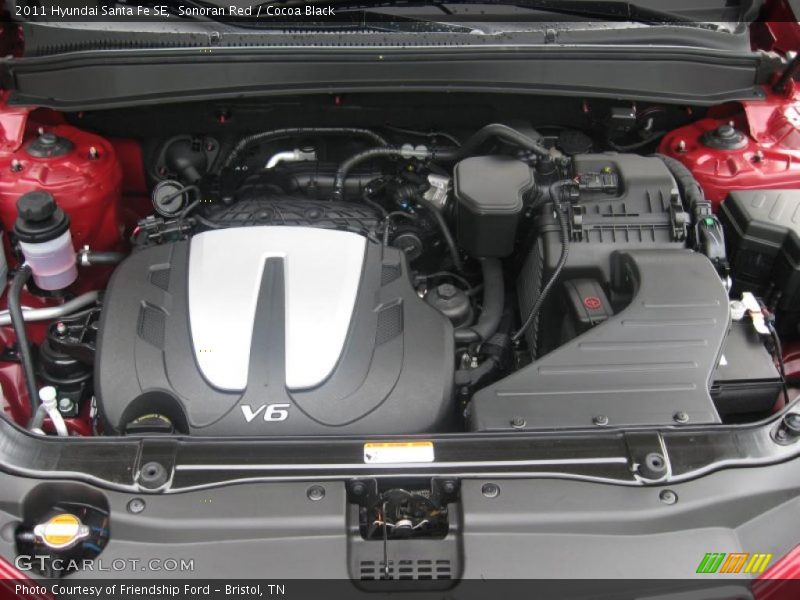  2011 Santa Fe SE Engine - 3.5 Liter DOHC 24-Valve VVT V6