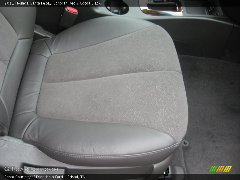 Sonoran Red / Cocoa Black 2011 Hyundai Santa Fe SE