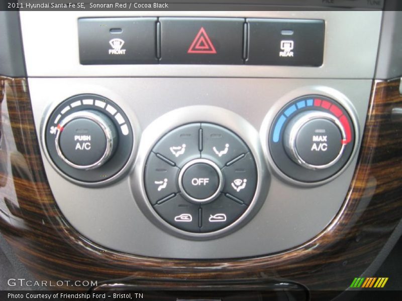 Controls of 2011 Santa Fe SE