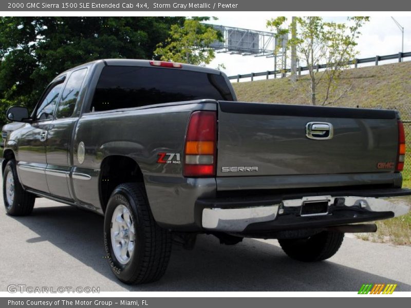 Storm Gray Metallic / Pewter 2000 GMC Sierra 1500 SLE Extended Cab 4x4