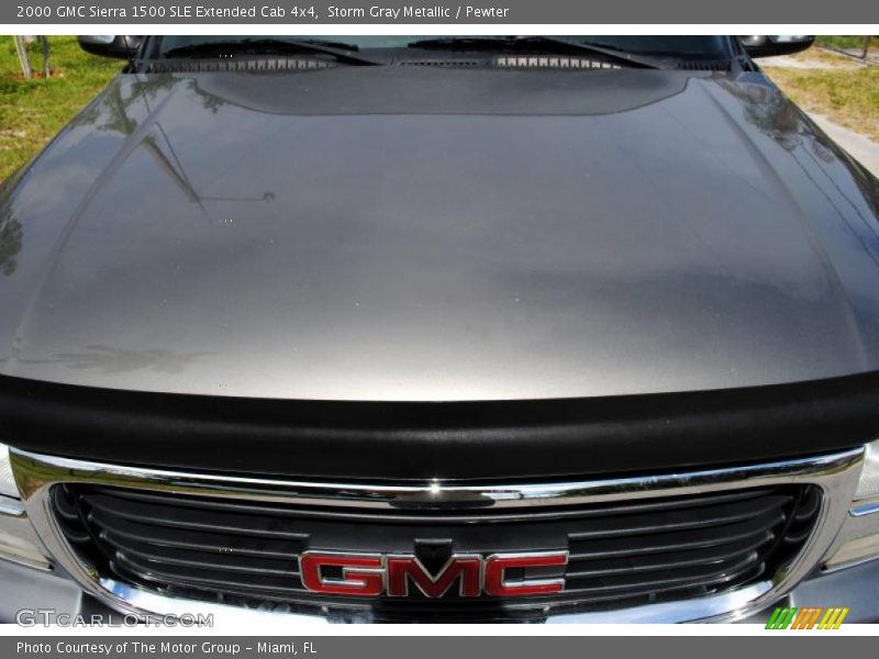 Storm Gray Metallic / Pewter 2000 GMC Sierra 1500 SLE Extended Cab 4x4