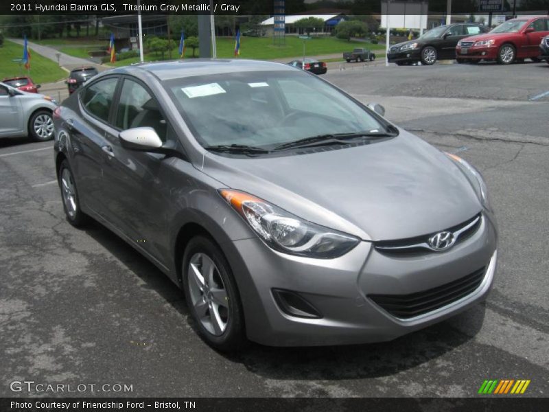 Titanium Gray Metallic / Gray 2011 Hyundai Elantra GLS