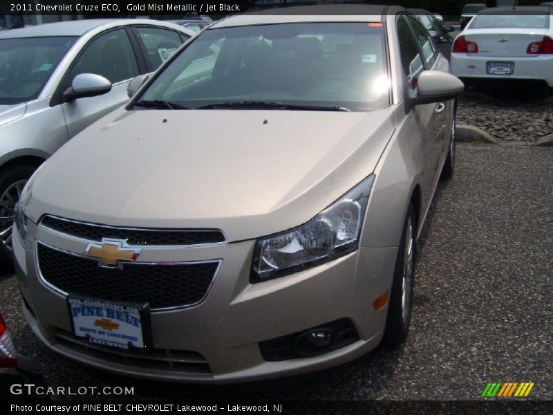 Gold Mist Metallic / Jet Black 2011 Chevrolet Cruze ECO