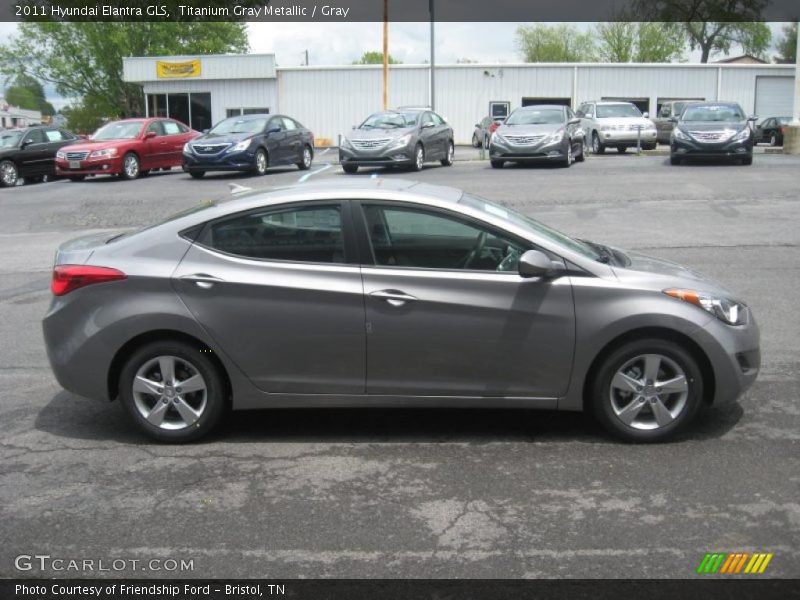 Titanium Gray Metallic / Gray 2011 Hyundai Elantra GLS