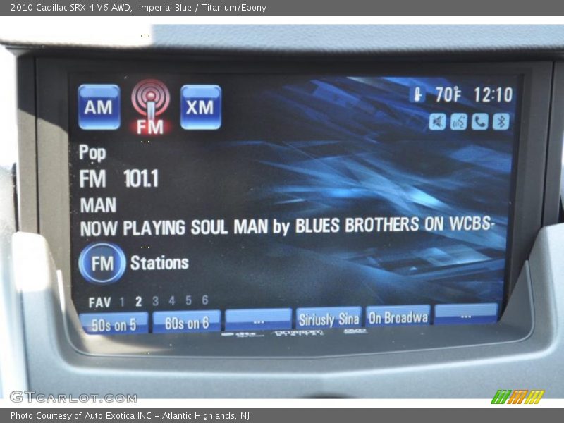 Imperial Blue / Titanium/Ebony 2010 Cadillac SRX 4 V6 AWD