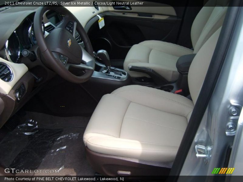 Silver Ice Metallic / Cocoa/Light Neutral Leather 2011 Chevrolet Cruze LTZ/RS