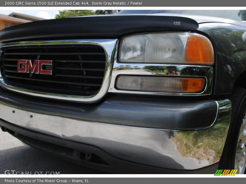 Storm Gray Metallic / Pewter 2000 GMC Sierra 1500 SLE Extended Cab 4x4