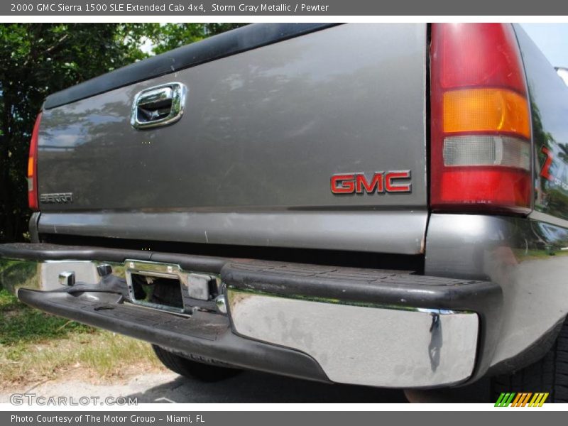 Storm Gray Metallic / Pewter 2000 GMC Sierra 1500 SLE Extended Cab 4x4