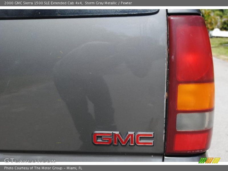 Storm Gray Metallic / Pewter 2000 GMC Sierra 1500 SLE Extended Cab 4x4