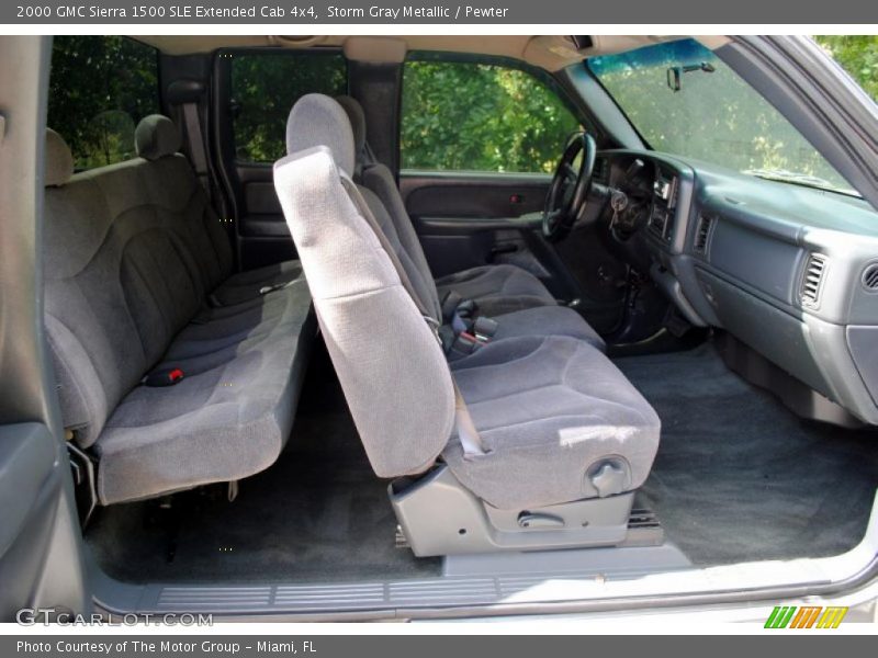 Storm Gray Metallic / Pewter 2000 GMC Sierra 1500 SLE Extended Cab 4x4
