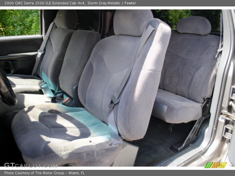 Storm Gray Metallic / Pewter 2000 GMC Sierra 1500 SLE Extended Cab 4x4