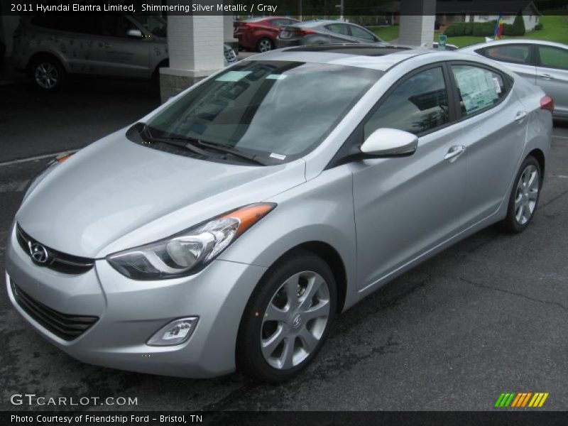 Front 3/4 View of 2011 Elantra Limited