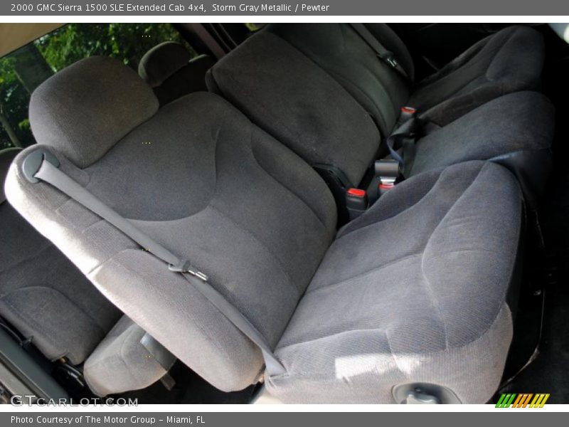 Storm Gray Metallic / Pewter 2000 GMC Sierra 1500 SLE Extended Cab 4x4