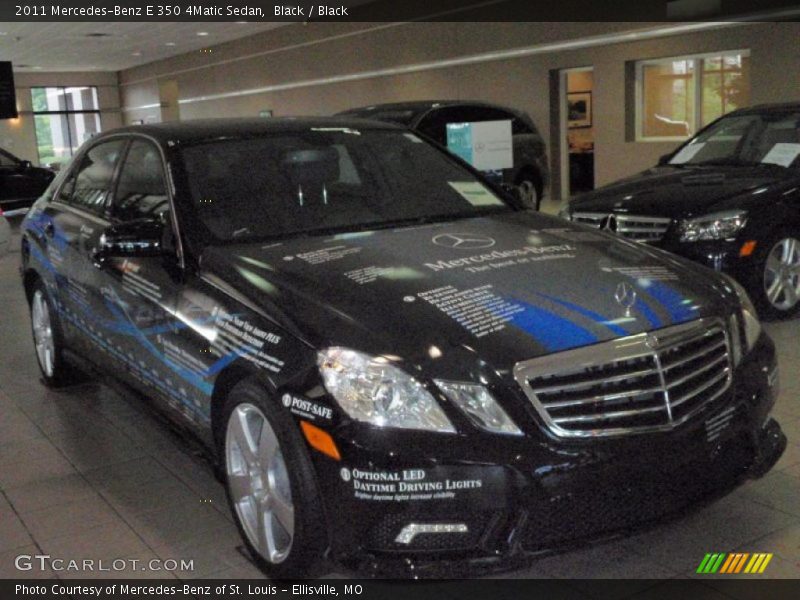 Black / Black 2011 Mercedes-Benz E 350 4Matic Sedan