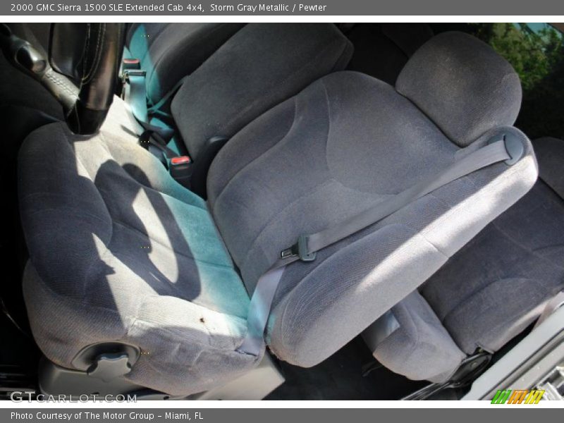 Storm Gray Metallic / Pewter 2000 GMC Sierra 1500 SLE Extended Cab 4x4
