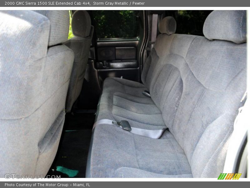 Storm Gray Metallic / Pewter 2000 GMC Sierra 1500 SLE Extended Cab 4x4