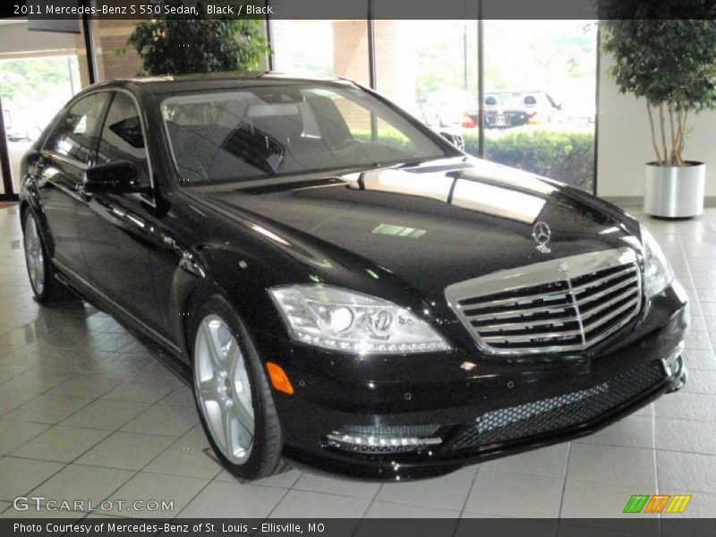 Black / Black 2011 Mercedes-Benz S 550 Sedan