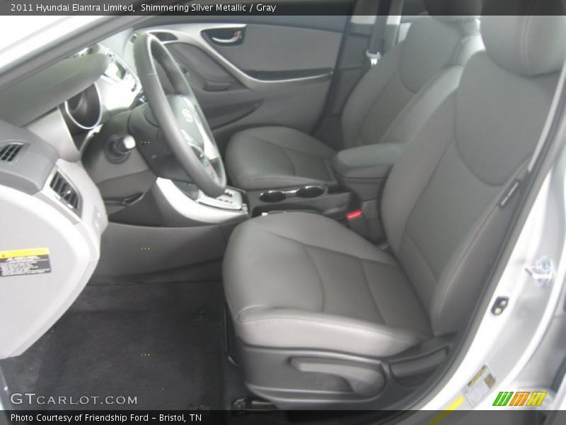  2011 Elantra Limited Gray Interior