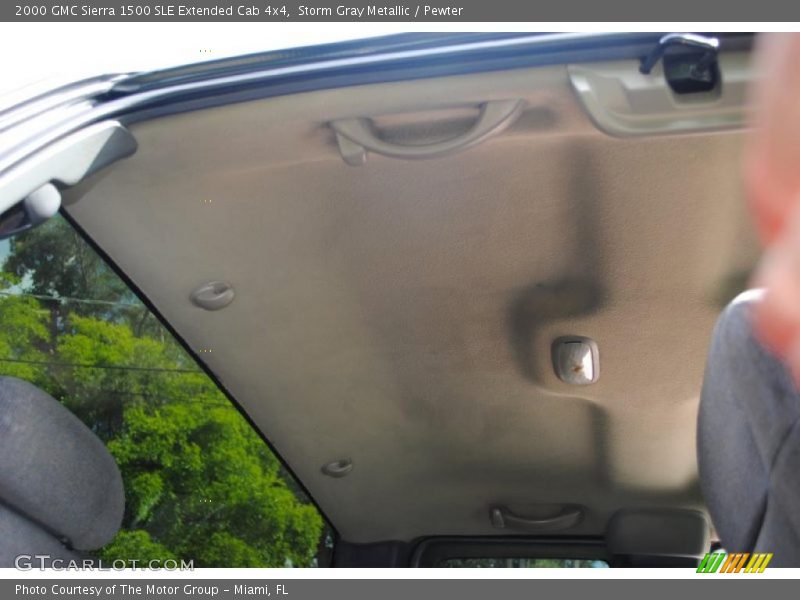 Storm Gray Metallic / Pewter 2000 GMC Sierra 1500 SLE Extended Cab 4x4