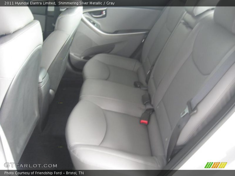 Shimmering Silver Metallic / Gray 2011 Hyundai Elantra Limited