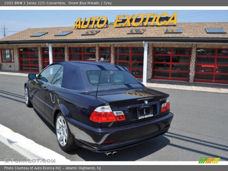 Orient Blue Metallic / Grey 2003 BMW 3 Series 325i Convertible