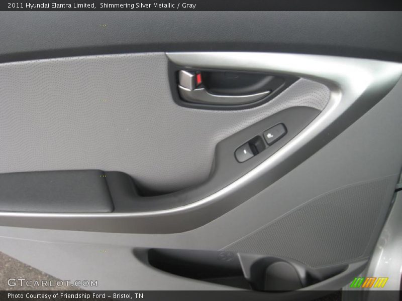 Shimmering Silver Metallic / Gray 2011 Hyundai Elantra Limited