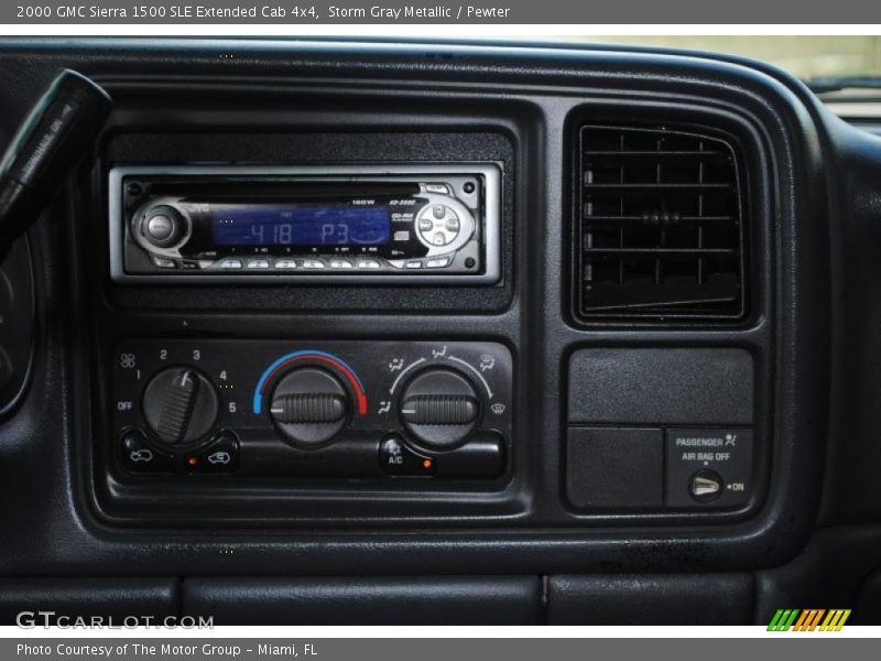 Storm Gray Metallic / Pewter 2000 GMC Sierra 1500 SLE Extended Cab 4x4
