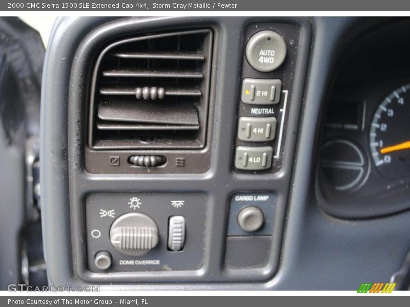 Storm Gray Metallic / Pewter 2000 GMC Sierra 1500 SLE Extended Cab 4x4