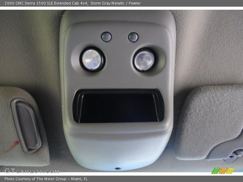 Storm Gray Metallic / Pewter 2000 GMC Sierra 1500 SLE Extended Cab 4x4