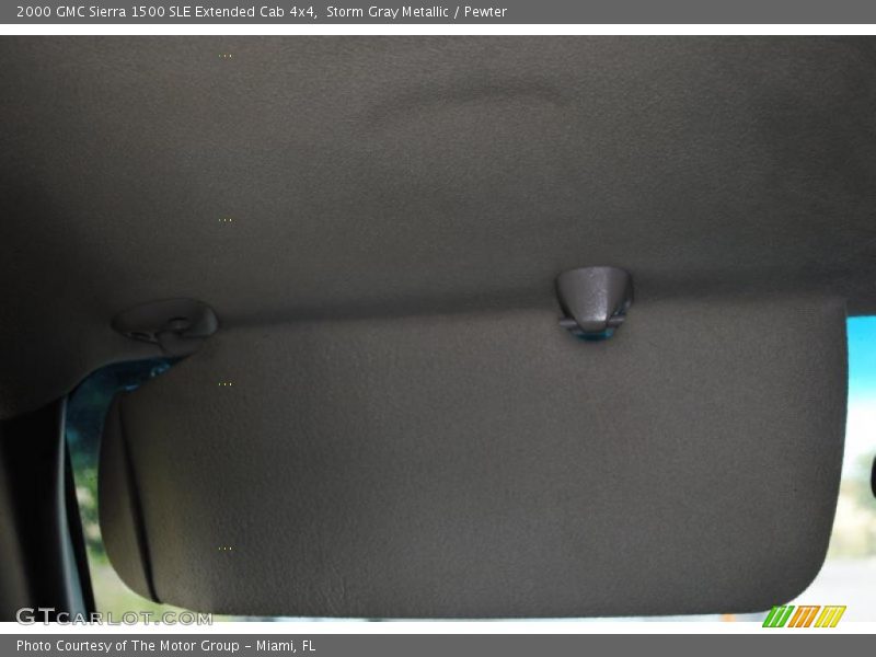 Storm Gray Metallic / Pewter 2000 GMC Sierra 1500 SLE Extended Cab 4x4