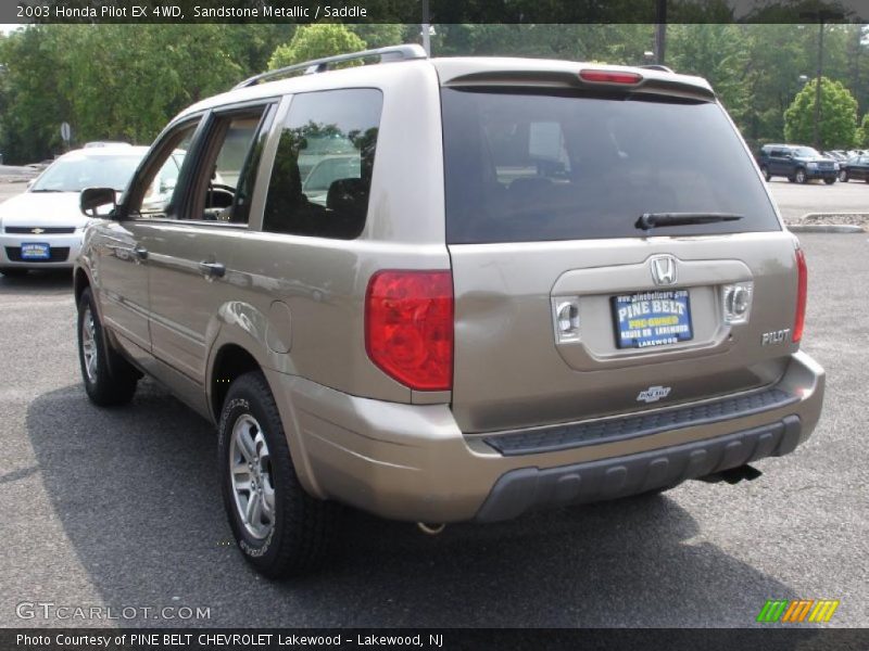 Sandstone Metallic / Saddle 2003 Honda Pilot EX 4WD