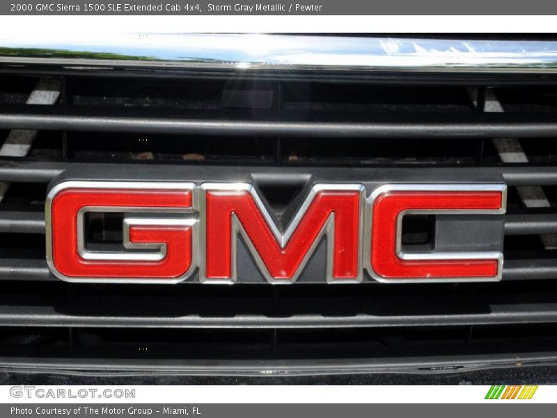 Storm Gray Metallic / Pewter 2000 GMC Sierra 1500 SLE Extended Cab 4x4