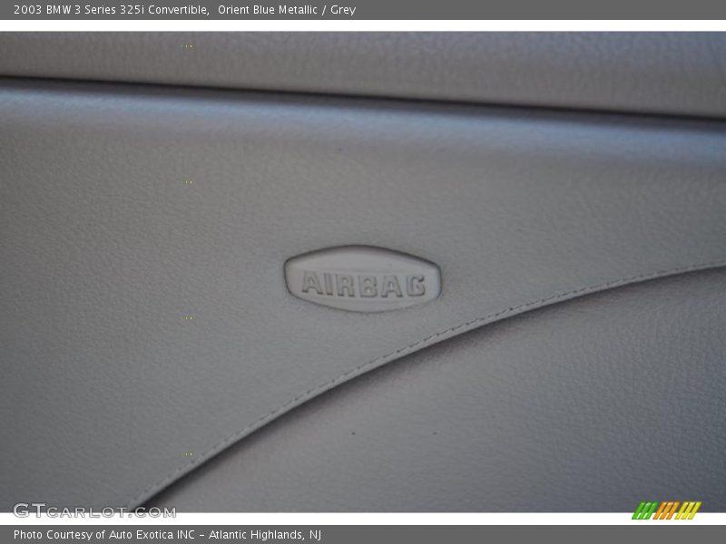 Orient Blue Metallic / Grey 2003 BMW 3 Series 325i Convertible