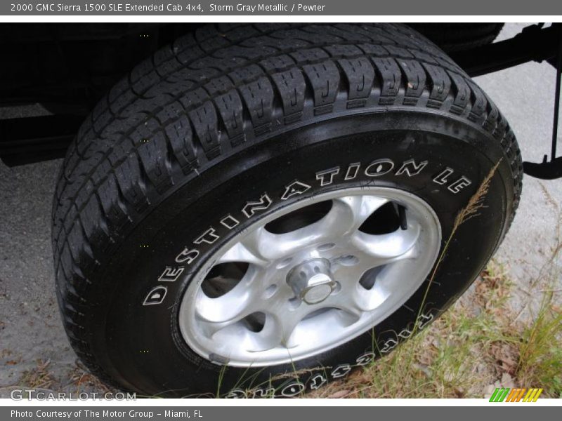 Storm Gray Metallic / Pewter 2000 GMC Sierra 1500 SLE Extended Cab 4x4